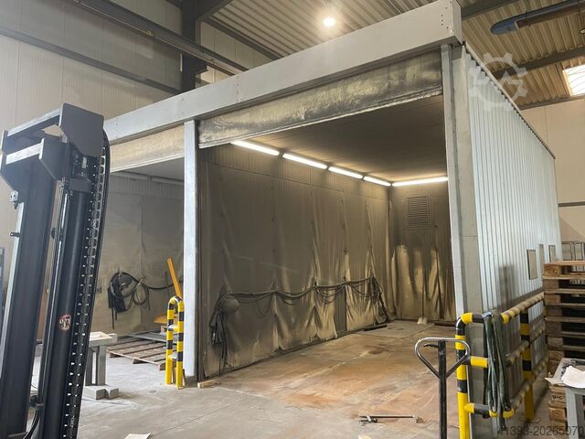 Sandblasting unit, blasting cabin, blasting room OTI Oberflächentechnik 