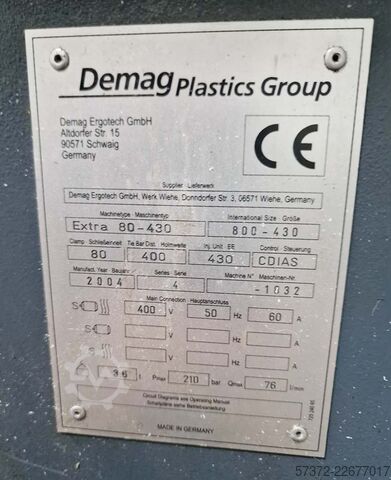 Demag Ergotech Extra 80-430