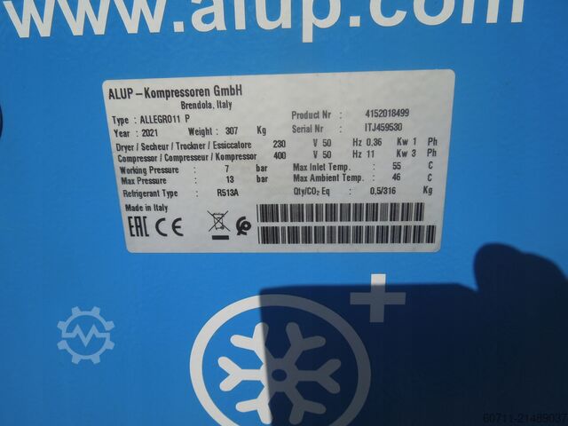 Skruvkompressor ALUP ALLEGRO 11