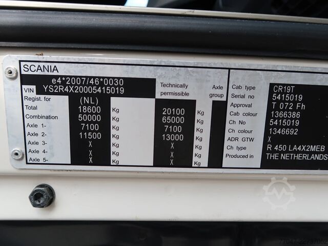 Volume SCM Scania R450 Retarder, Topline, 2 Tanks, NL Truck, TOP!