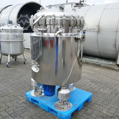Cuve sous pression en acier inoxydable 316 de 733 litres, chauffable/refroidissable avec agitateur à ROMABAU AG B0058
