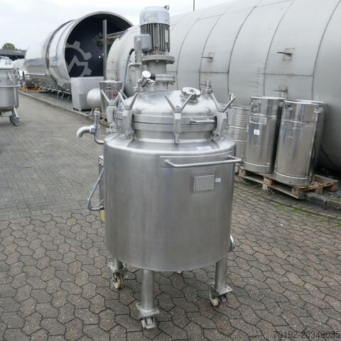 250 liter verwarmbare/koelbare drukketel uit V2A met dispergeerroerder. Schwarz B0055