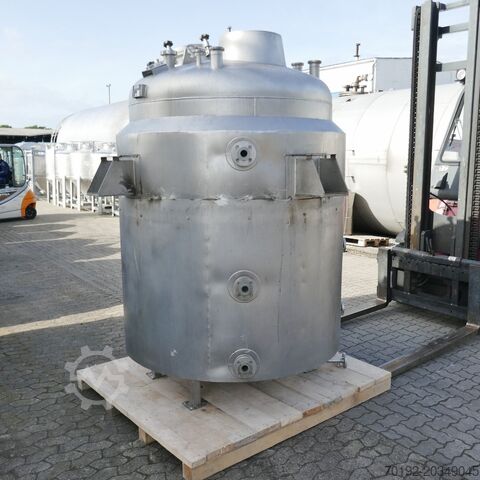 Cuve sous pression de 2950 litres chauffante/refroidissante en acier inoxydable 316 avec agitateur d H. WOLFF Apparatebau KG B0053