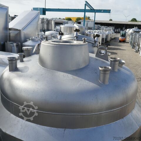 Cuve sous pression de 2950 litres chauffante/refroidissante en acier inoxydable 316 avec agitateur d H. WOLFF Apparatebau KG B0053