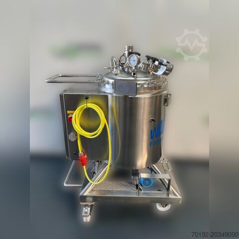 Cuve sous pression mobile pour pharmacie de 227 litres, Aisi304 avec agitateur magnétique Waldner K0172