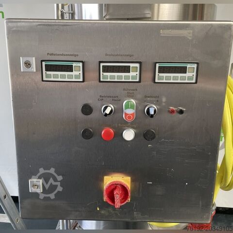 Cuve pharmaceutique sous pression mobile de 170 litres, Aisi316 avec agitateur magnétique Waldner K0170