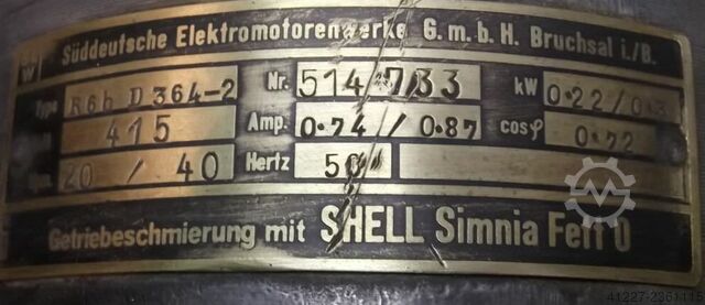 Tandwielmotor 0,22/0,3 kW 20/40 tpm SEW-EURODRIVE R6bD364-2