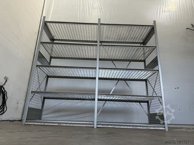 Boltfri reol, reol, magasinreol Dexion HI280 / Gitterrostboden / Regallänge: 2,71 lfm.