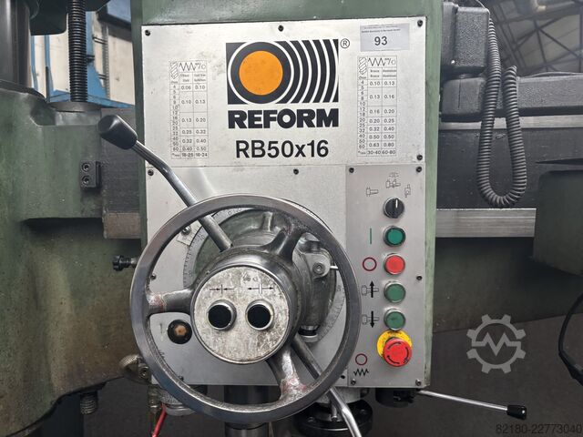 Taladradora radial con alcance de 1.600 mm Reform RB 50/16