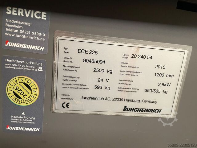 Transpallet manuale Jungheinrich ECE 225 // Horizontal-Kommissionierer // Initialhu