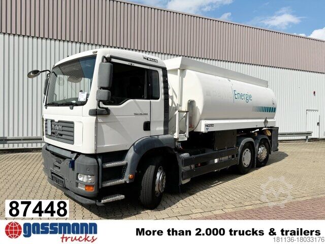 Tanker truck MAN TGA 26.390 6X2-4 BL, Lenk-/Liftachse, Willig