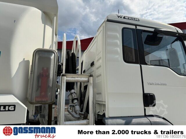 Tanker truck MAN TGA 26.390 6X2-4 BL, Lenk-/Liftachse, Willig