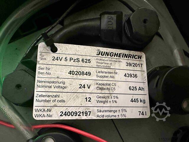Elektro 3 Rad-Stapler Jungheinrich EFG 110 - TRIPLEX 5,5 m