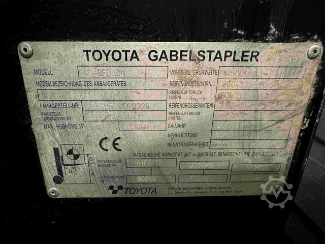 Dizel forklift Toyota 40-8FD50N - TRIPLEX 5 m
