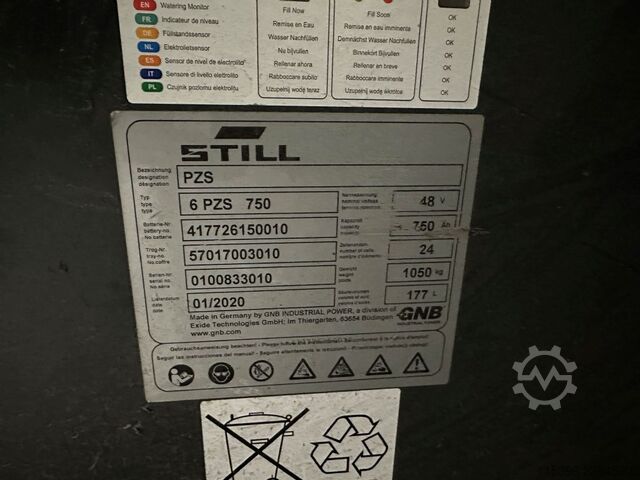 Elektrikli 3 tekerlekli forklift Still RX 20-20 L - TRIPLEX 4,8 m