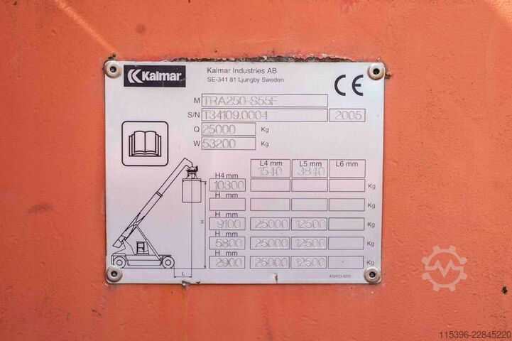 Tam konteyner erişimli istifleyici Kalmar TRA250-S55F (RT240) - 4x4 - with CE !!!