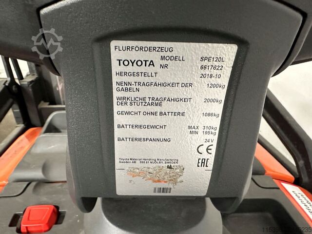 High Lift stacker Toyota SPE 120 L - TRIPLEX 3,7 m