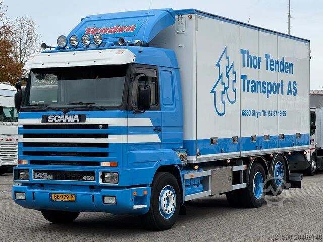 Koffer Scania 143M V8 450 6x2 Tenden Combi APK!