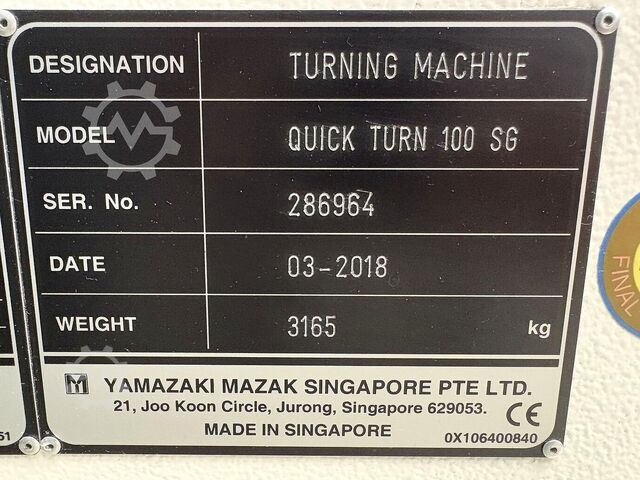 CNC Draaibank Mazak SMOOTH QUICK TURN 100 SG