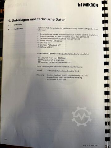 Vertikální obráběcí centrum MIKRON VCP 600