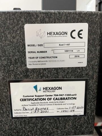 Coordinate measuring machine Brown & Sharpe Xcel 7.10.7