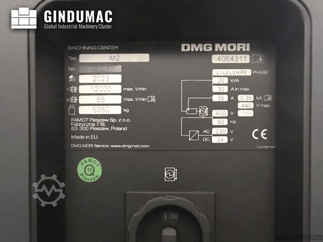 VERTIKALES BEARBEITUNGSZENTRUM DMG MORI M2