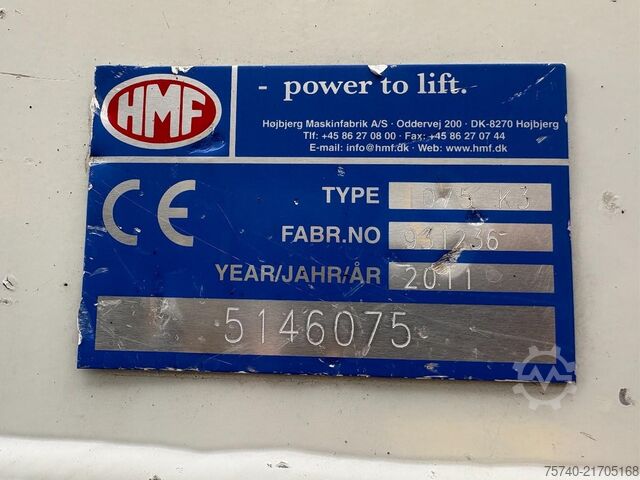 Ciężarówka z dźwigiem Iveco Eurocargo 120E22 + HMF 1075 K3 + EURO 5 + EURO ...