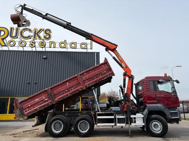 Kraanwagen MAN TGA 33.390 + 6x4 + PK15002 + TIPPER + MANUAL + ...