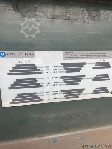 Μηχανή διάτρησης κολώνας Optimum OPTI B34H Var