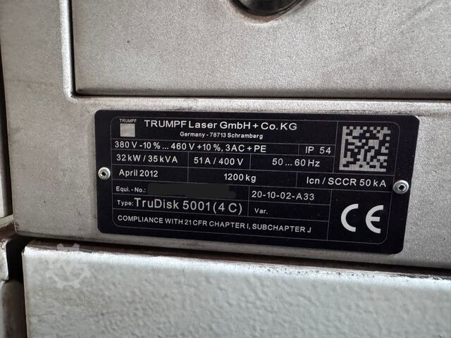 Macchina da taglio laser TRUMPF TruLaser 5040 Fiber