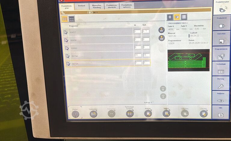Macchina da taglio laser TRUMPF TruLaser 5040 Fiber