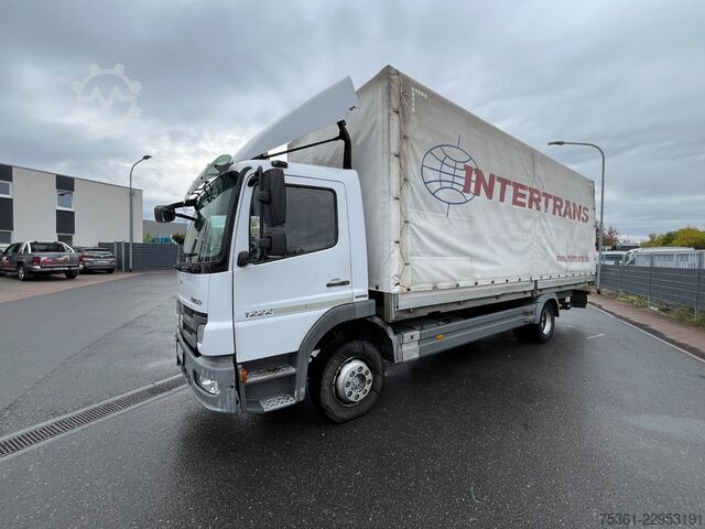 Ladbil med presenning MERCEDES-BENZ Atego 1222 Pritsche & Plane mit LBW AHK Schalter