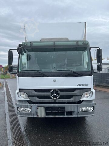 Ladbil med presenning MERCEDES-BENZ Atego 1222 Pritsche & Plane mit LBW AHK Schalter