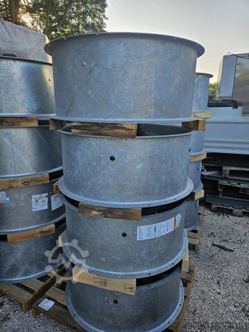 Hoge druk axiale kanaalventilator 32000m3/u Nuaire SC1000LC4KGX-0JM6 32000m3/h 420pa 1000mm 7,5kw