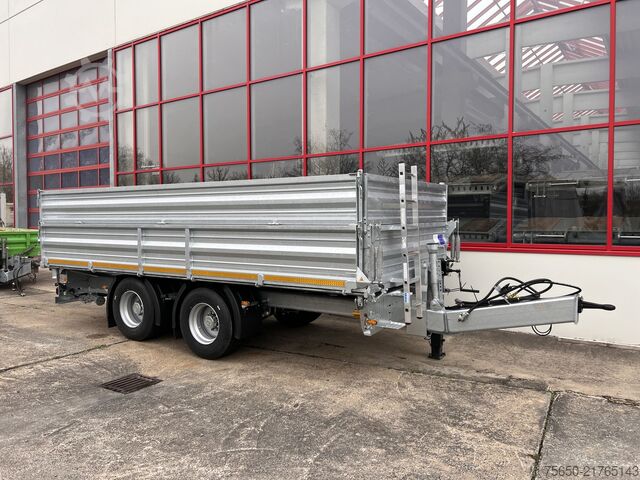 Rimorchio ribaltabile Möslein TTD 19 AB  19 t Tandemkipper Tieflader, Breitbereifung Aufsatzbordwänden-- Neufahrzeug --