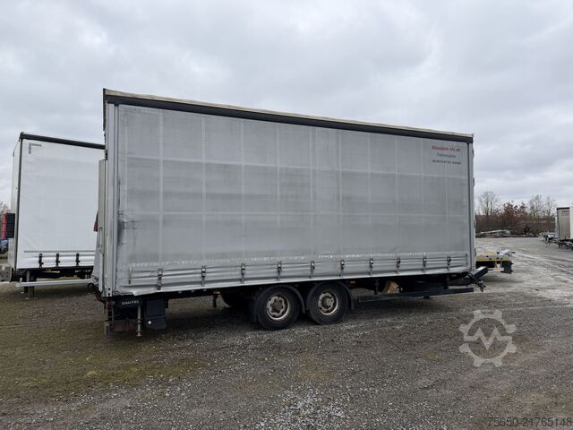 Rimorchio aperto con telone Möslein TPS 105 D-L  Tandemplane Ladebordwand + Durchladbar
