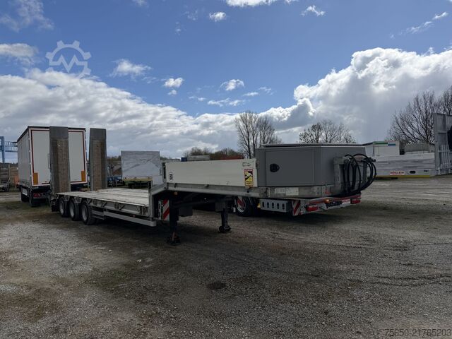 Alçak şasi dorse Müller Mitteltal TS 3  3 Achs Satteltieflader