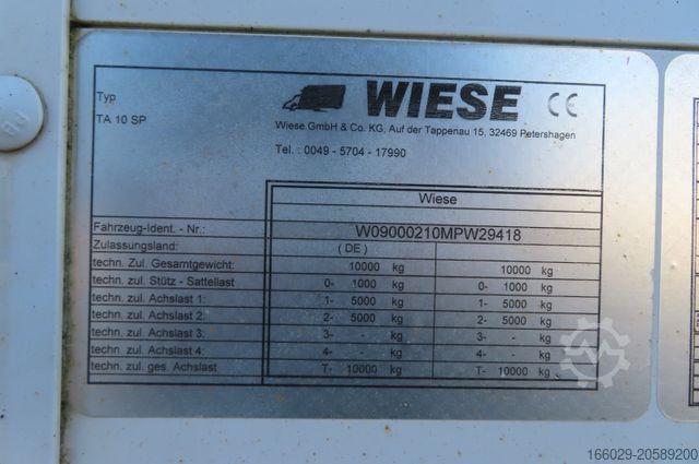 Anhänger mit Pritsche & Plane Wiese Tandem Planenanhänger