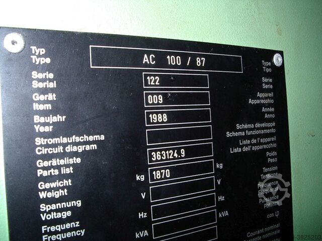 Machines voor het uithollen van draad AGIE Agiecut AC 100