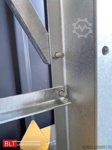 Cantilever rack ca. 4,02 lfm. Kragarmregal H: 300 cm T: 137 cm , 500 Kg/Arm , 4 Lagerebenen