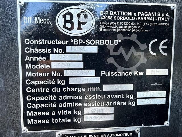 Zijlader heftruck B-P Battioni e Pagani HT5KU