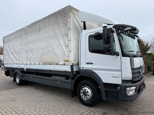 Flatbed truck with tarp MERCEDES-BENZ Atego 1524 L Pritsche+Plane+LBW/Klima
