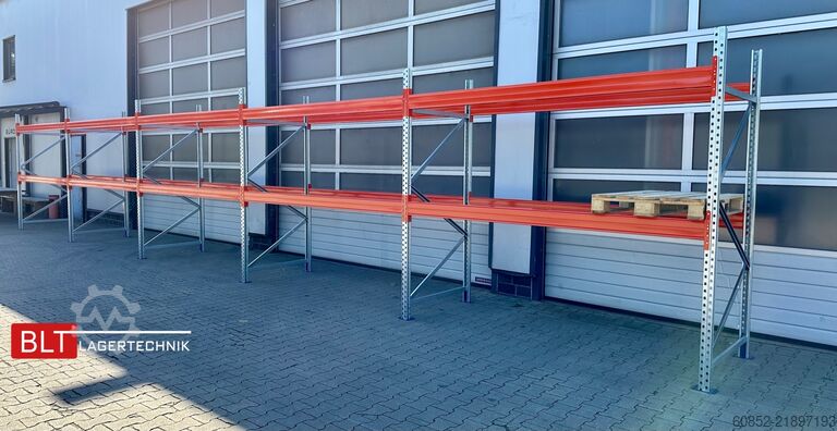 Tung hylla ca.14 lfm. Palettenregale H: 250cm Fachlast: 3000 kg , 45 Palettenplätze