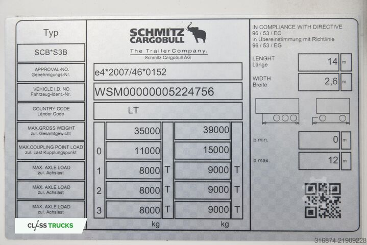 ψυκτικός ημιρυμουλκούμενος SCHMITZ CARGOBULL SKO FP 60 ThermoKing SLXi 300