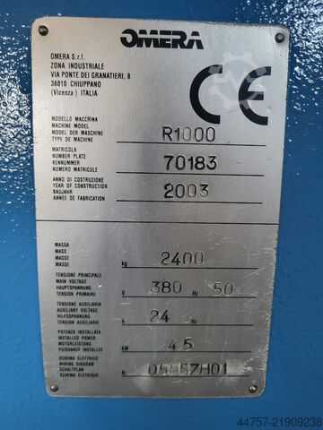 Μηχάνημα διαμόρφωσης / κοπής OMERA  Umform Beschneide maschine R1000
