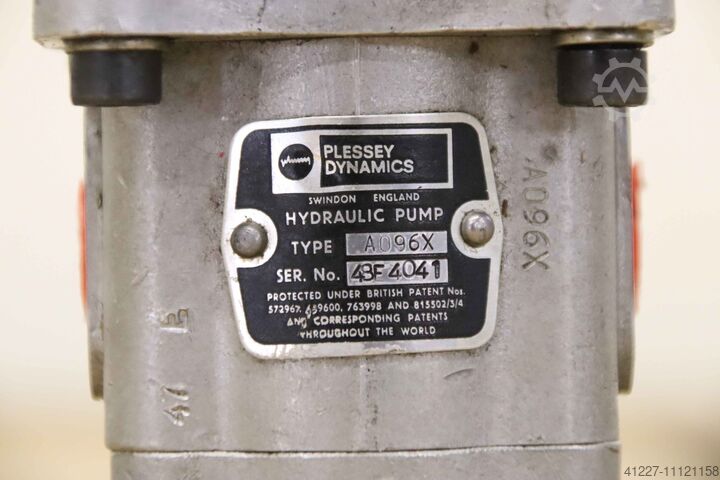 Hydraulikpumpe 24 V 2 kW Plessey EMI A096X D 112/2R-6/8