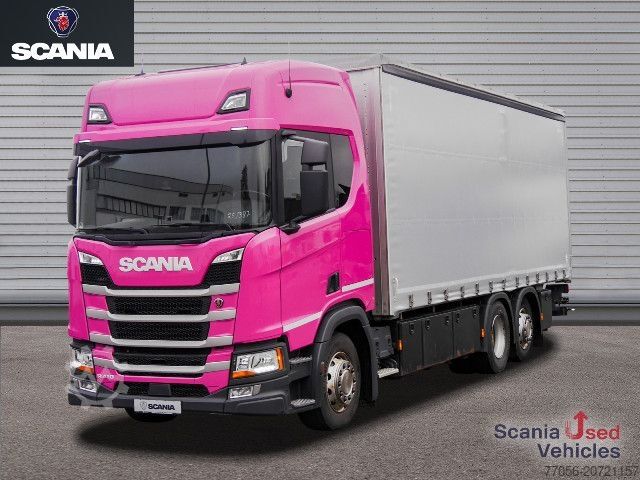 Platós teherautó ponyvával Scania R 410 B6x2*4NB - Pritsche / Plane / LBW -