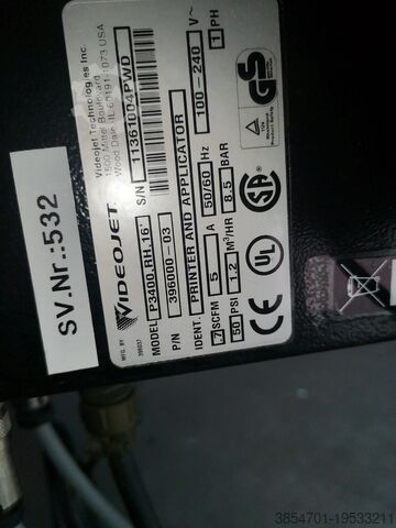 Drukarka z etykieciarką Videojet P3400 RH 16