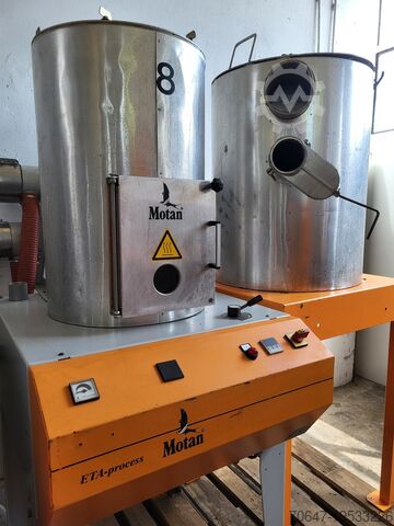 Kunststof silo’s voor Motant-drogers Motan Silos