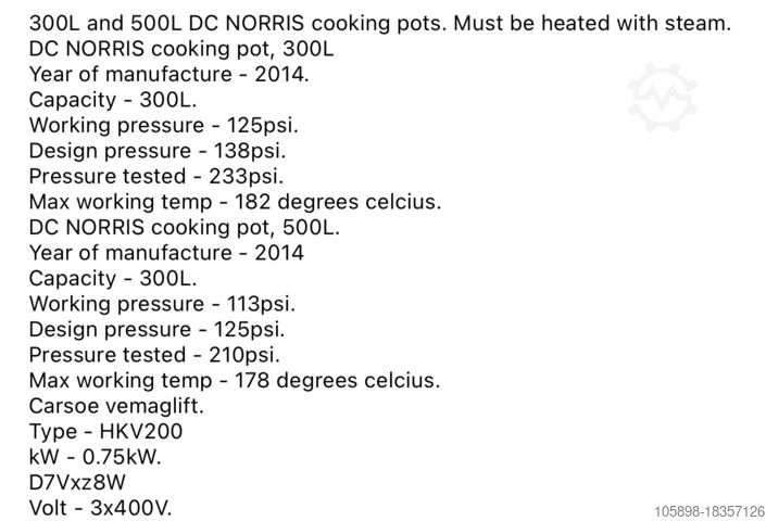 Kogekar DC Norris Sauce cook system